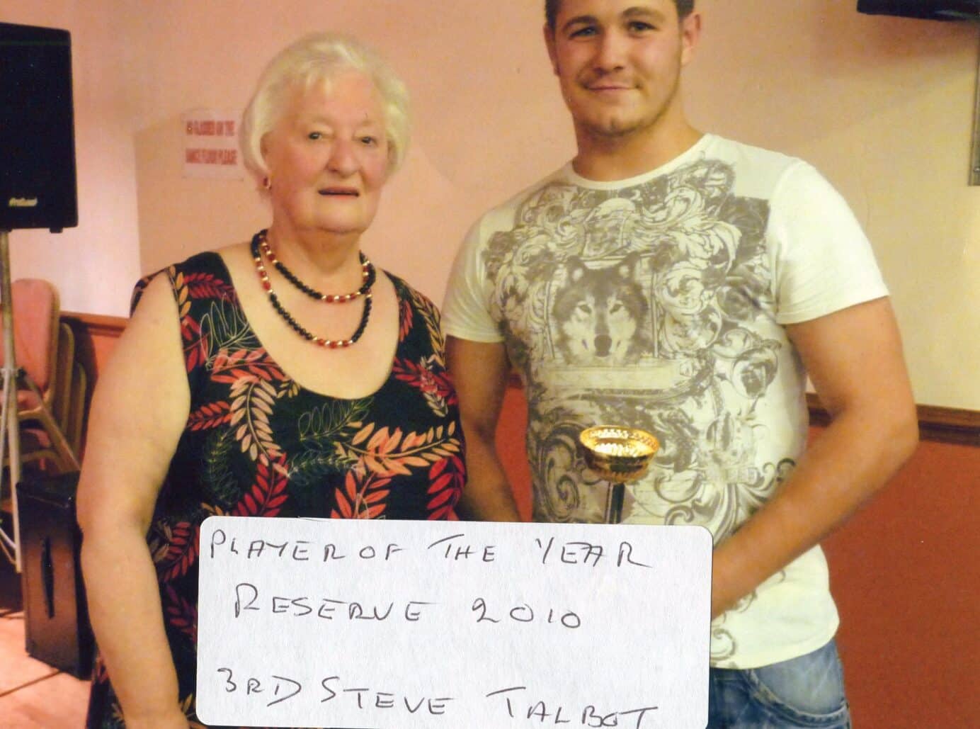 Elsie Fryer Collection - Steve Talbot Reserve Team Player Of The Year 2010 (3rd)